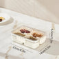 Divided Serving Tray with Lid , Food Storage Container, Snack Box, 8 Compartment Snack Containers, Fruit Storage Containers