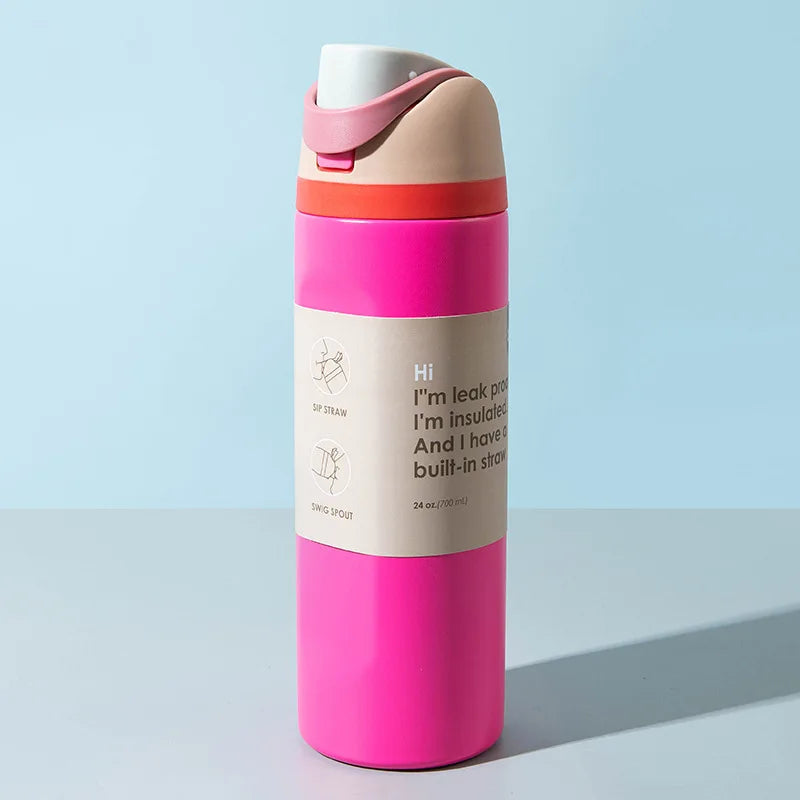 Best-selling Fruit Car Cup Stainless Steel Insulated Cup Large-capacity Portable Handheld Sports Exclusive Water Cup
