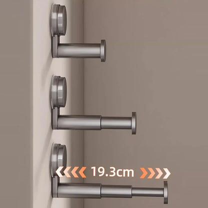 AOBT Hanger Storage Rack No-Drill Suction Cup Installation,Folding Rack Retractable Adjustable Length Home Use Hanger,Container