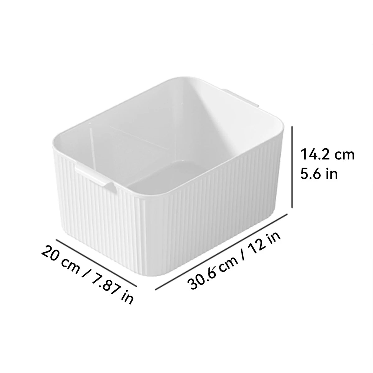 WORTHBUY Multifunctional Plastic Storage Box With Handle Desktop Organizer For Food Bathroom Kitchen Cabinet Storage Organizer