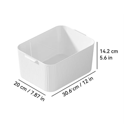 WORTHBUY Multifunctional Plastic Storage Box With Handle Desktop Organizer For Food Bathroom Kitchen Cabinet Storage Organizer