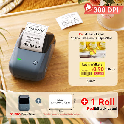 Niimbot B1/B1 PRO Thermal Label Printer Wireless Self-adhesive Bluetooth Inkless Label Maker for Business Price-Tag Sticker