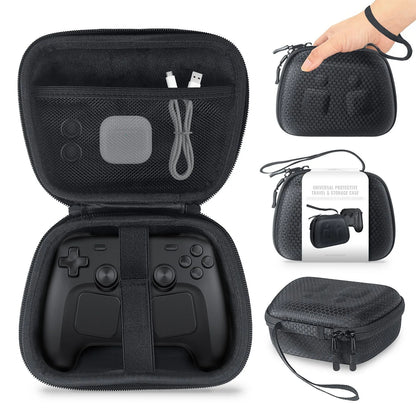 Carrying Case Compatible with Steam Controller Protective Storage Bag for NS2 PRO/PS5/PS4 Controller Hard Shell Travel Case