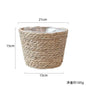 Natural Wicker Planter Basket  Flower Pot Rattan Straw Flower Basket For  Home Garden Decoration 20/25/30CM