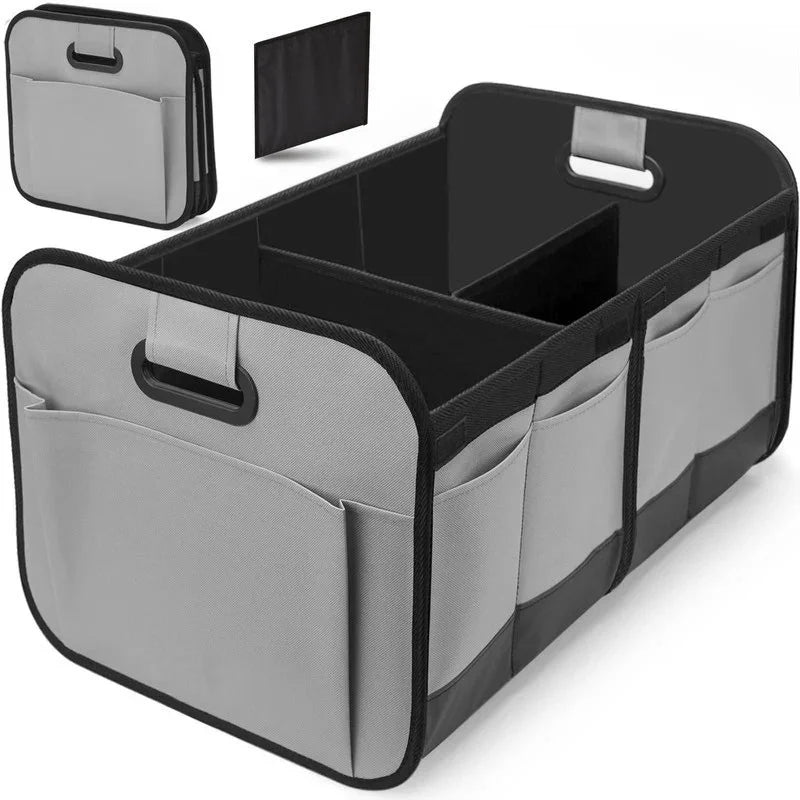 Trunk Organizer for suv, Foldable portable car storage box for camping outdoor storeroom,space saving multi functional