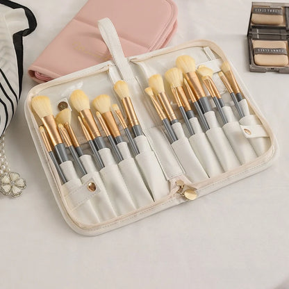 Multifunctional Makeup Brush Storage Bag Waterproof Artist Cosmetic Case Handbag Portable Travel Cosmetic Organizer Beauty Tools