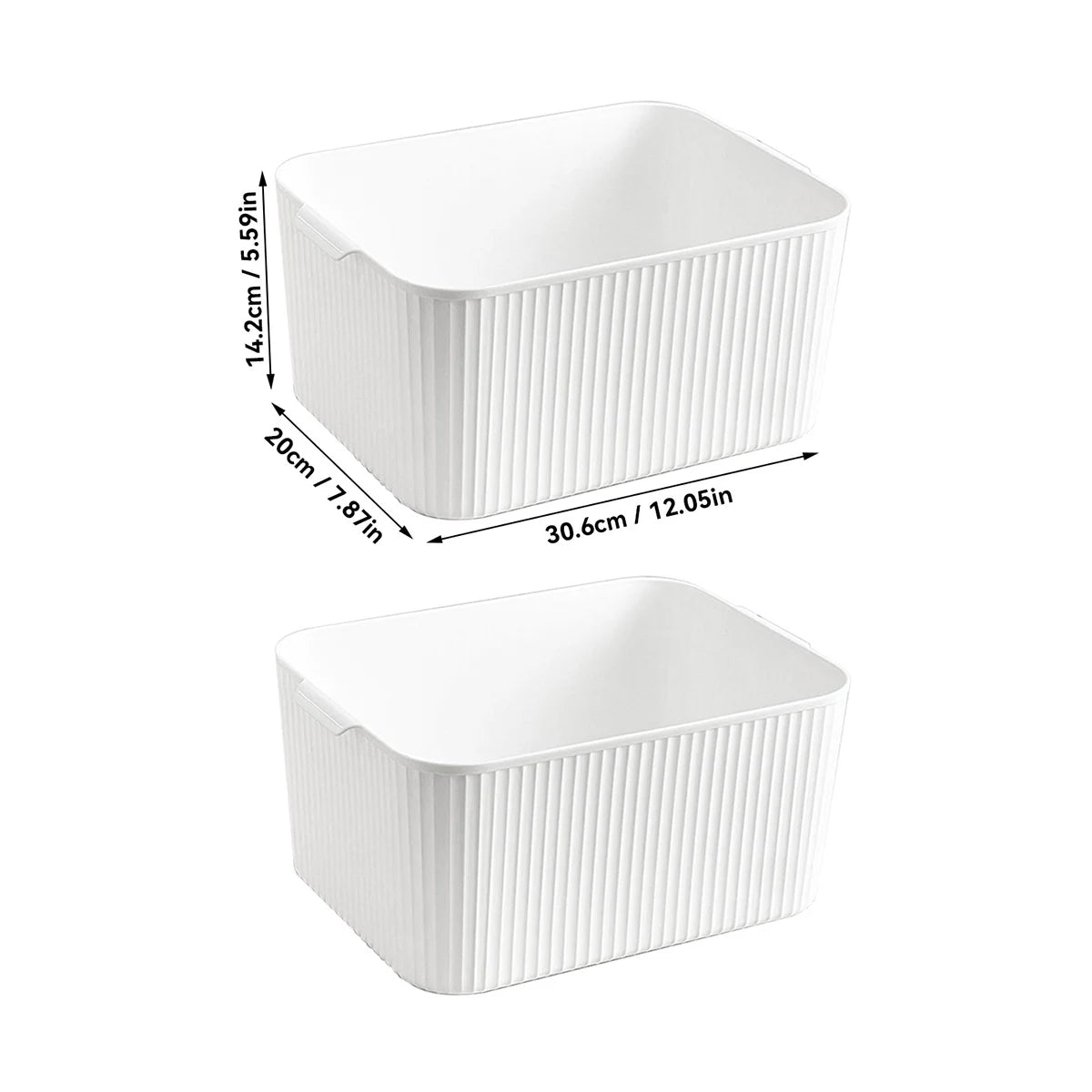 WORTHBUY Multifunctional Plastic Storage Box With Handle Desktop Organizer For Food Bathroom Kitchen Cabinet Storage Organizer