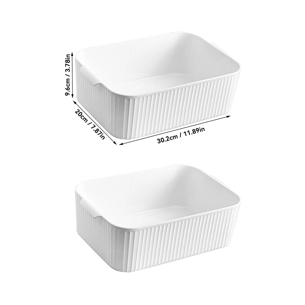 WORTHBUY Multifunctional Plastic Storage Box With Handle Desktop Organizer For Food Bathroom Kitchen Cabinet Storage Organizer