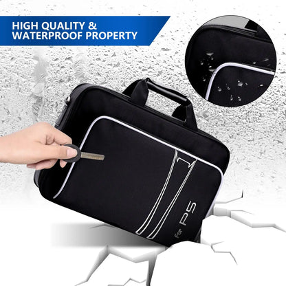 For PS5 Protective Case Bag For PS5 Travel Case  for PS5 Disc/Digital Edition Console, Controllers, Game Cards, Headset
