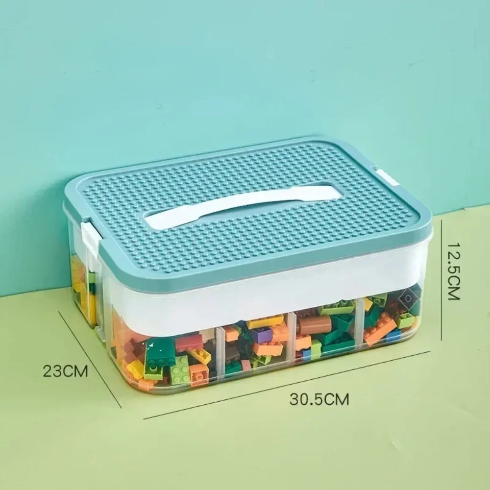 2026 Plastic Storage Box Classified Stackable Transparent Moistureproof Dustproof Building Block Organizer Container
