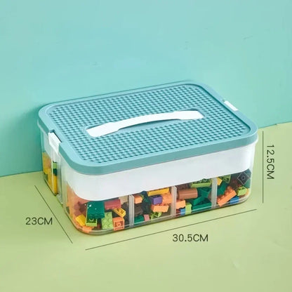 2026 Plastic Storage Box Classified Stackable Transparent Moistureproof Dustproof Building Block Organizer Container