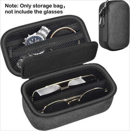 Travel Sunglass Organizer Case for Quay Polarized Sunglasses Men Women, Trendy Glasses Storage Box (Bag Only)