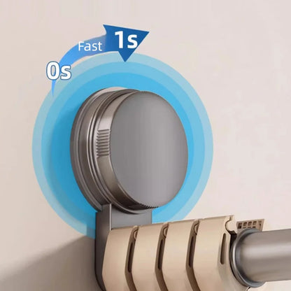 AOBT Hanger Storage Rack No-Drill Suction Cup Installation,Folding Rack Retractable Adjustable Length Home Use Hanger,Container