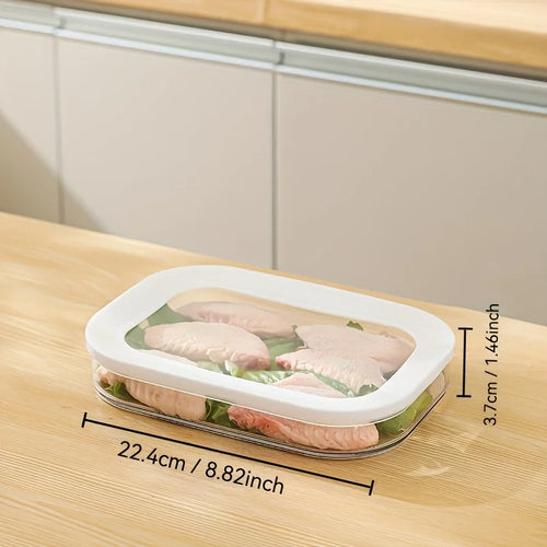 Stackable Meat Container for Fridge Clear Lid Deli Cold Cuts Storage