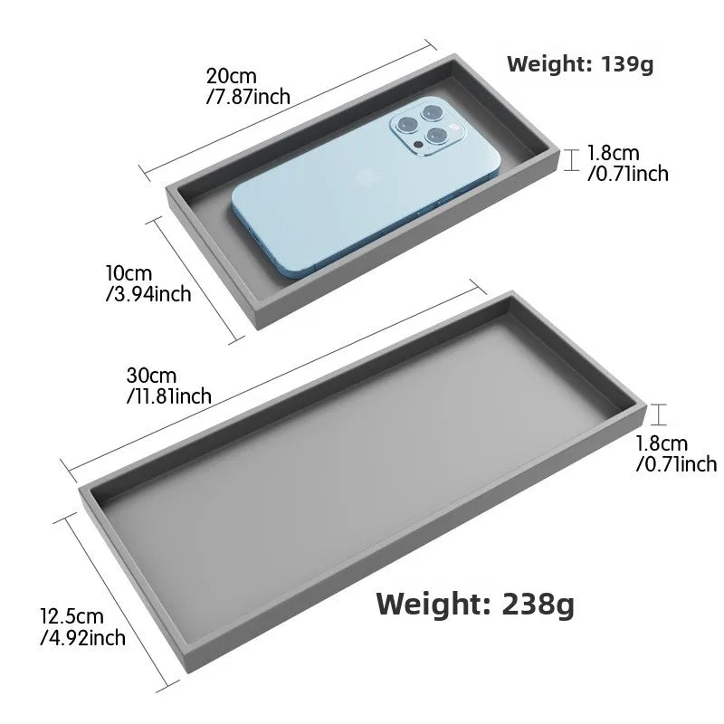 Multifunctional Silicone Storage Tray Bathroom Organizer Soap Dish