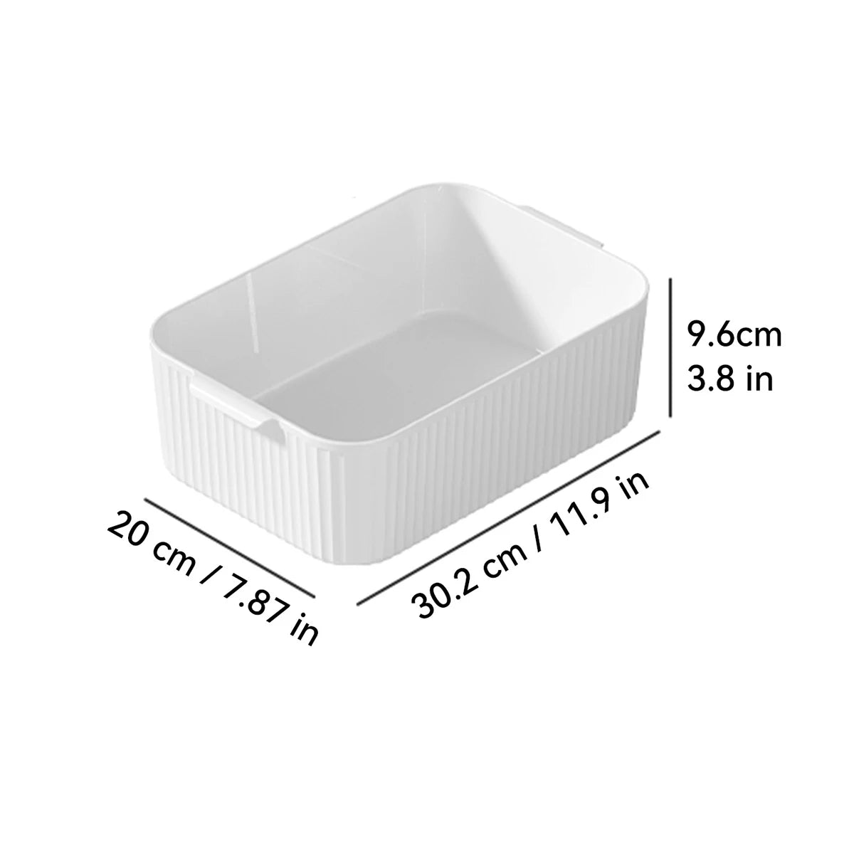 WORTHBUY Multifunctional Plastic Storage Box With Handle Desktop Organizer For Food Bathroom Kitchen Cabinet Storage Organizer