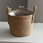 Natural Wicker Planter Basket  Flower Pot Rattan Straw Flower Basket For  Home Garden Decoration 20/25/30CM