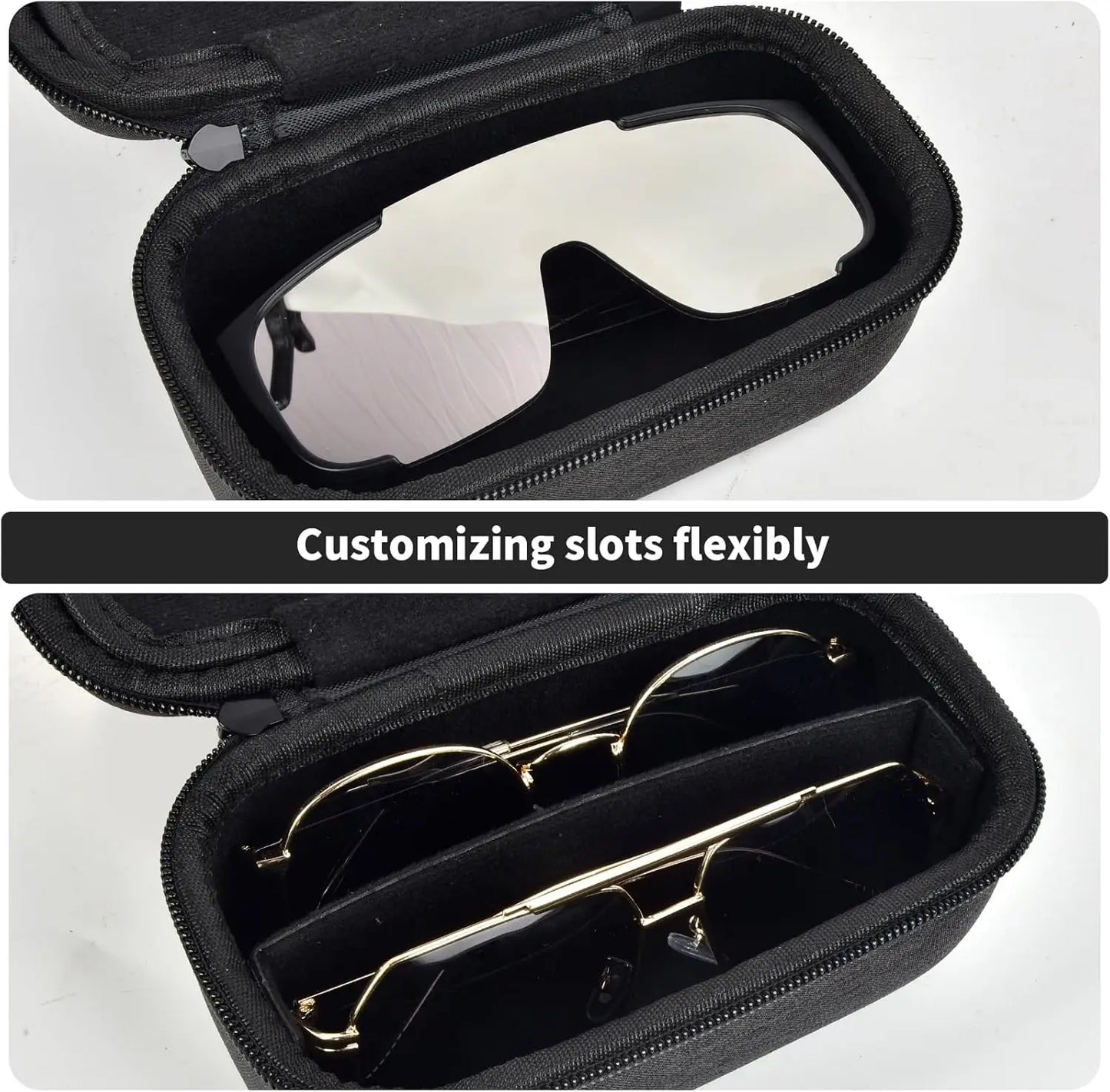 Travel Sunglass Organizer Case for Quay Polarized Sunglasses Men Women, Trendy Glasses Storage Box (Bag Only)