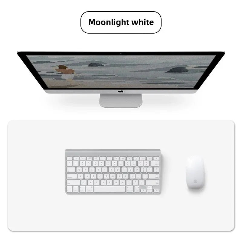 1 Pcs Large Size 600*300mm Office Desk Protector Mat PU Leather Waterproof Mouse Pad Desktop Keyboard Desk Pad Gaming Mousepad