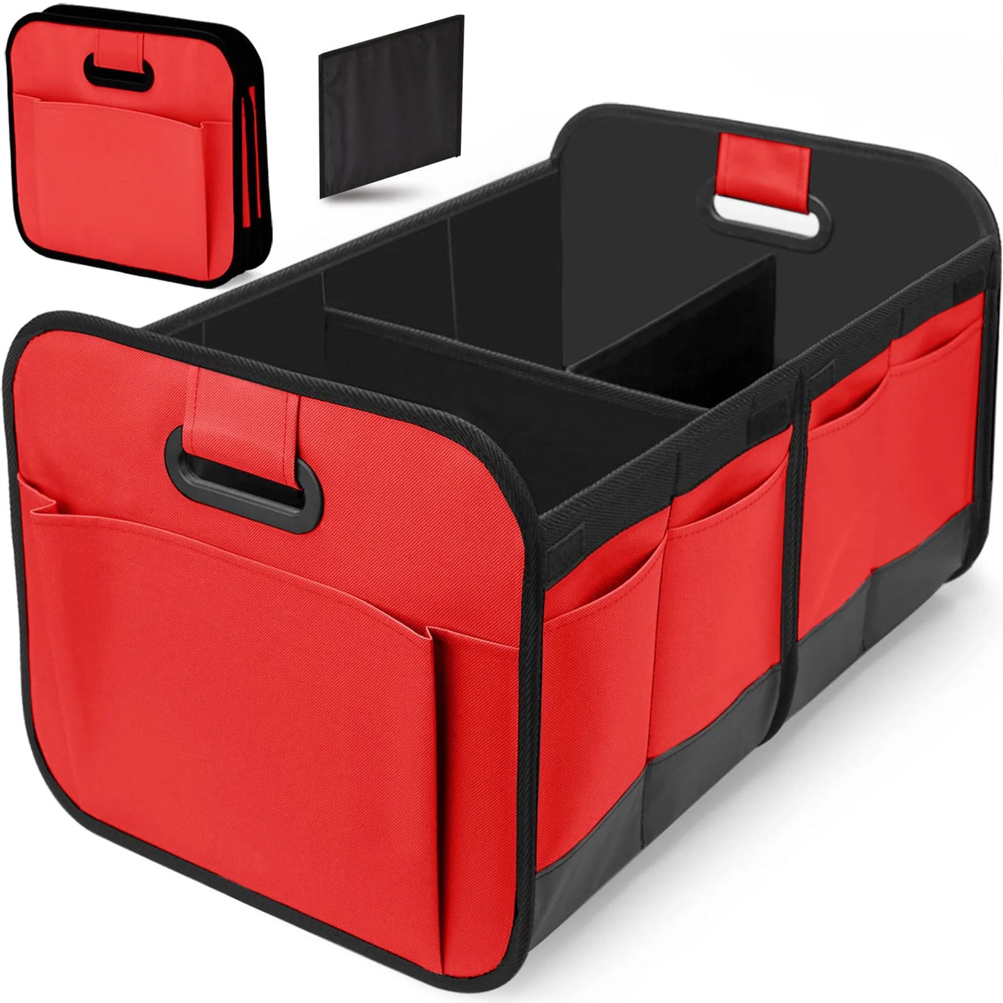 Trunk Organizer for suv, Foldable portable car storage box for camping outdoor storeroom,space saving multi functional