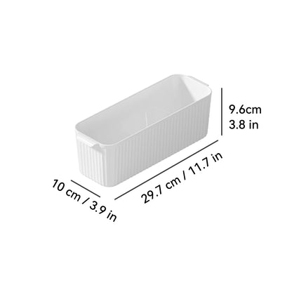 WORTHBUY Multifunctional Plastic Storage Box With Handle Desktop Organizer For Food Bathroom Kitchen Cabinet Storage Organizer