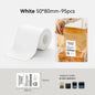 Niimbot Labels Sticker White/Color/Transparent Thermal Adhesive Paper Roll Printer Paper For Niimbot B1 B21 Portable Printer