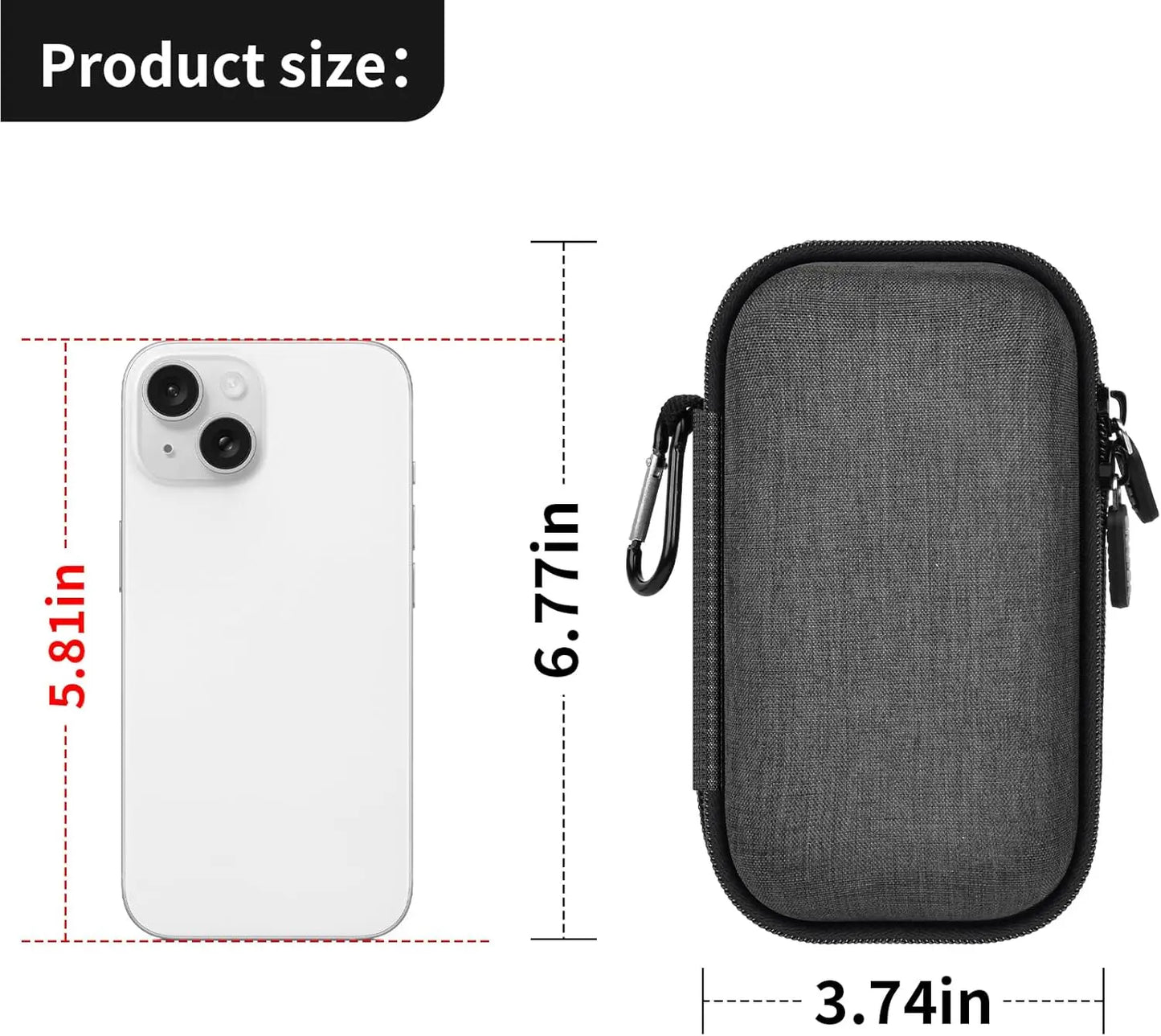 Travel Sunglass Organizer Case for Quay Polarized Sunglasses Men Women, Trendy Glasses Storage Box (Bag Only)