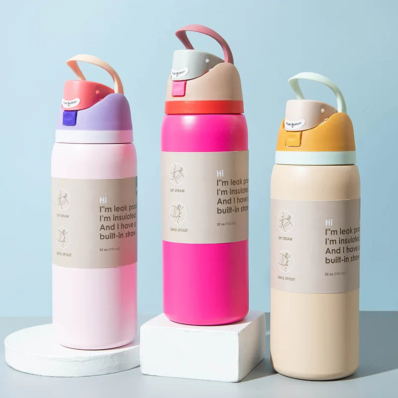 Best-selling Fruit Car Cup Stainless Steel Insulated Cup Large-capacity Portable Handheld Sports Exclusive Water Cup
